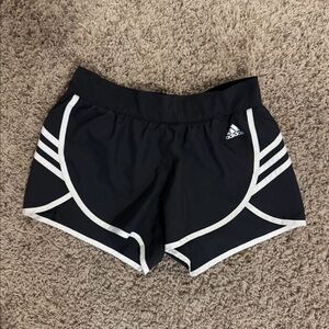Women's Black and White Athletic Shorts
